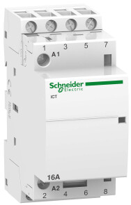 Контактор 16A 4НВ 24В ~50Гц Schneider Electric A9C22114 №1