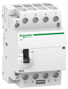 Контактор 63A 4НВ 220/240В ~50Гц ручне керування Schneider Electric A9C21864 №1