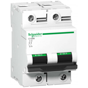 Автоматичний вимикач C120N 2P 63A D Schneider Electric A9N18382 №1