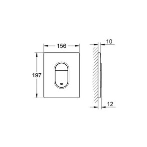 Клавиша смыва Grohe Arena Cosmopolitan 38844KV0 №4