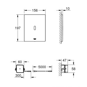 Grohe Tectron Bau E Інфрачервона електроніка для змивного бачка унітазу GD 2 (39881000) №4